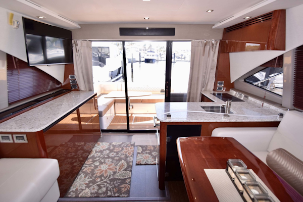 Sea Ray-460 Sundancer 2017-Susanne Marie 4 Fort Myers-Florida-United States-View To Sliding Glass Doors From Mid Ship Salon-1403741