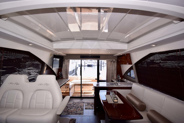 Sea Ray-460 Sundancer 2017-Susanne Marie 4 Fort Myers-Florida-United States-Salon To Sliding Glass Doors With Helm Seating-1403743