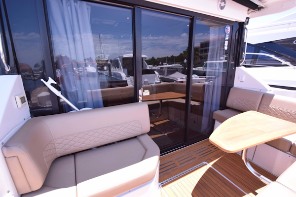 Sea Ray-460 Sundancer 2017-Susanne Marie 4 Fort Myers-Florida-United States-View Towards Sliding Glass Doors Aft Deck-1403759