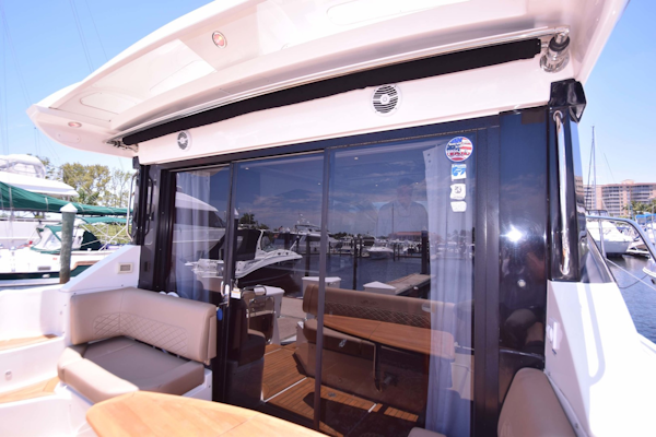 Sea Ray-460 Sundancer 2017-Susanne Marie 4 Fort Myers-Florida-United States-Aft Seating From Starboard Side Corner-1403760