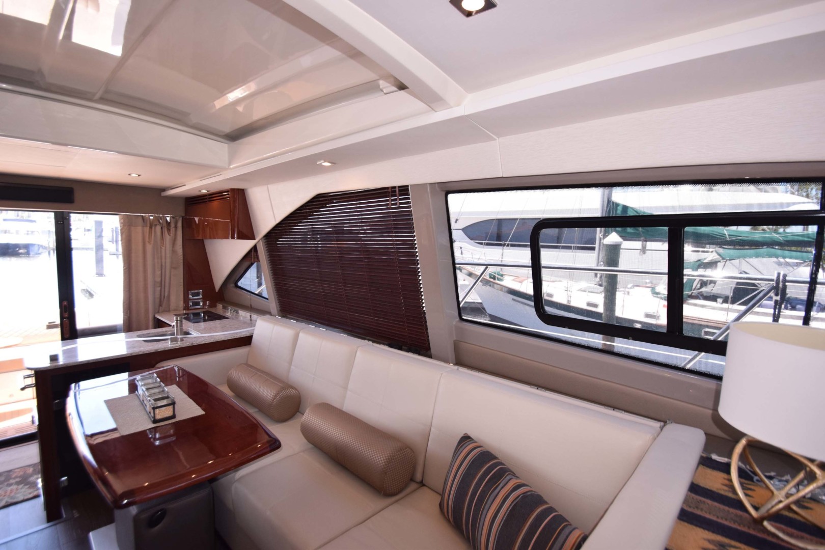 Sea Ray-460 Sundancer 2017-Susanne Marie 4 Fort Myers-Florida-United States-Salon Sofa Seating To Port-1403742 | Thumbnail