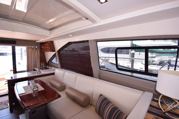 Sea Ray-460 Sundancer 2017-Susanne Marie 4 Fort Myers-Florida-United States-Salon Sofa Seating To Port-1403742