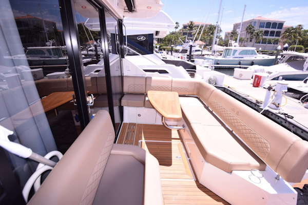 Sea Ray-460 Sundancer 2017-Susanne Marie 4 Fort Myers-Florida-United States-Aft Seating Without Covers From Port Side-1403762