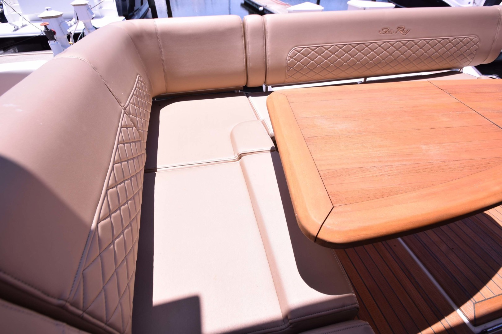 Sea Ray-460 Sundancer 2017-Susanne Marie 4 Fort Myers-Florida-United States-Aft Seating Detail-1403763 | Thumbnail