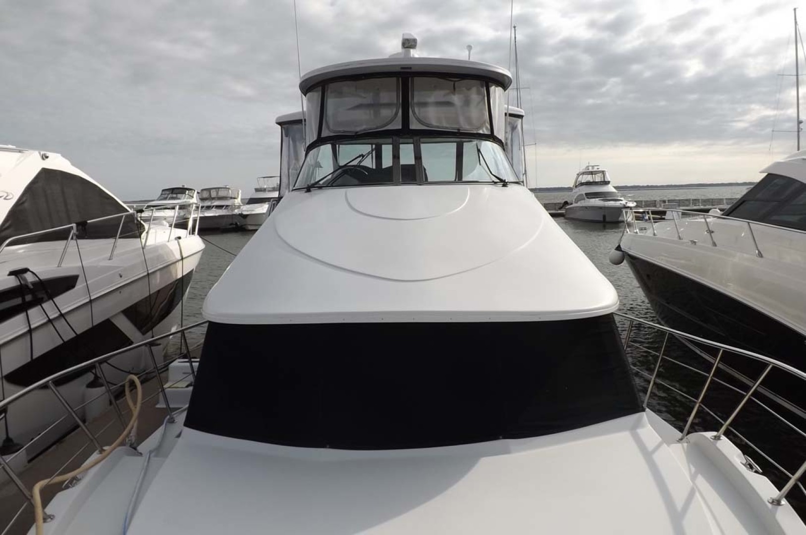 Bluewater Yachts-5200 2006-PROUD MARY Mount Pleasant-South Carolina-United States-Flybridge viewed from Foredeck-1412960 | Thumbnail