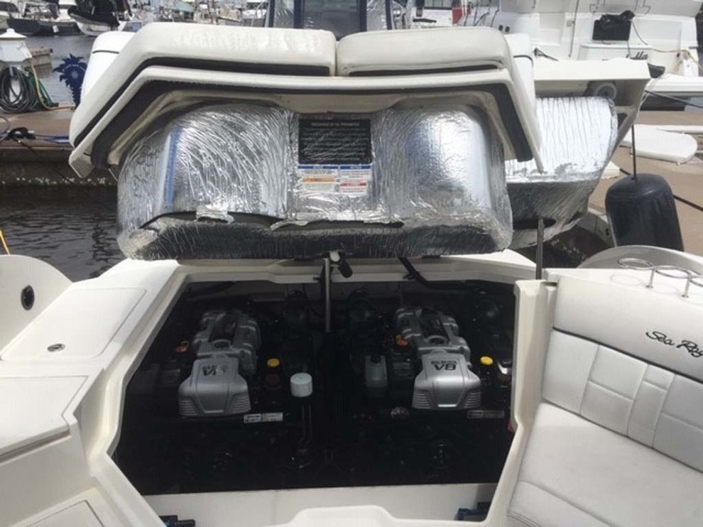 Sea Ray-350 SLX 2015 -Mount Pleasant-South Carolina-United States-Engine Compartment-1414819 | Thumbnail