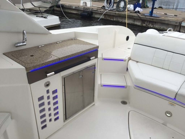 Sea Ray-350 SLX 2015 -Mount Pleasant-South Carolina-United States-Cockpit Wet Bar Entertainment Center-1414804