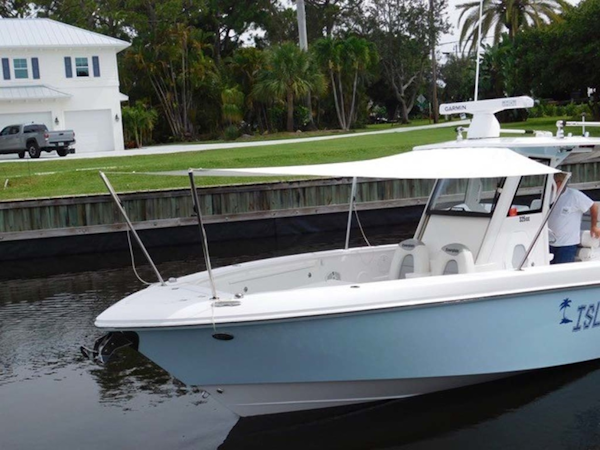 Everglades-325 CC 2012-Island Time Stuart-Florida-United States-Forward Sunshade-1414753