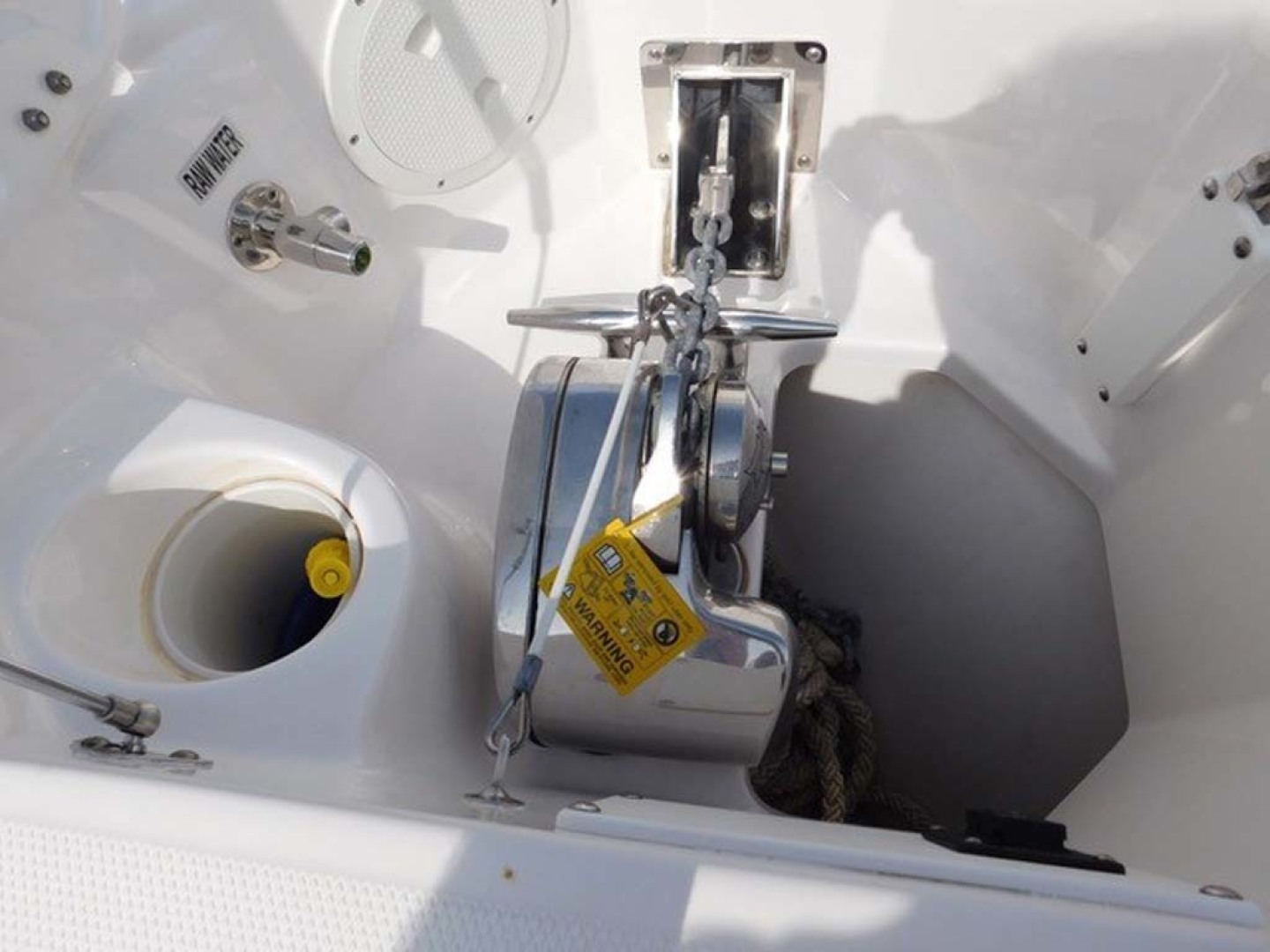 Everglades-325 CC 2012-Island Time Stuart-Florida-United States-Windlass In Anchor Locker-1414745 | Thumbnail