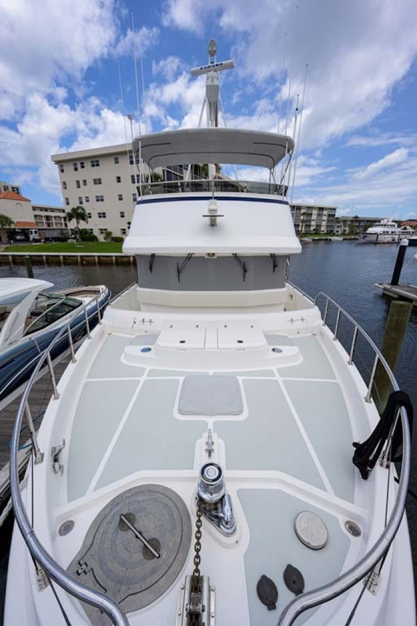 Nordhavn-47 2005-Fusion North Palm Beach-Florida-United States-Foredeck looking Aft-1424023