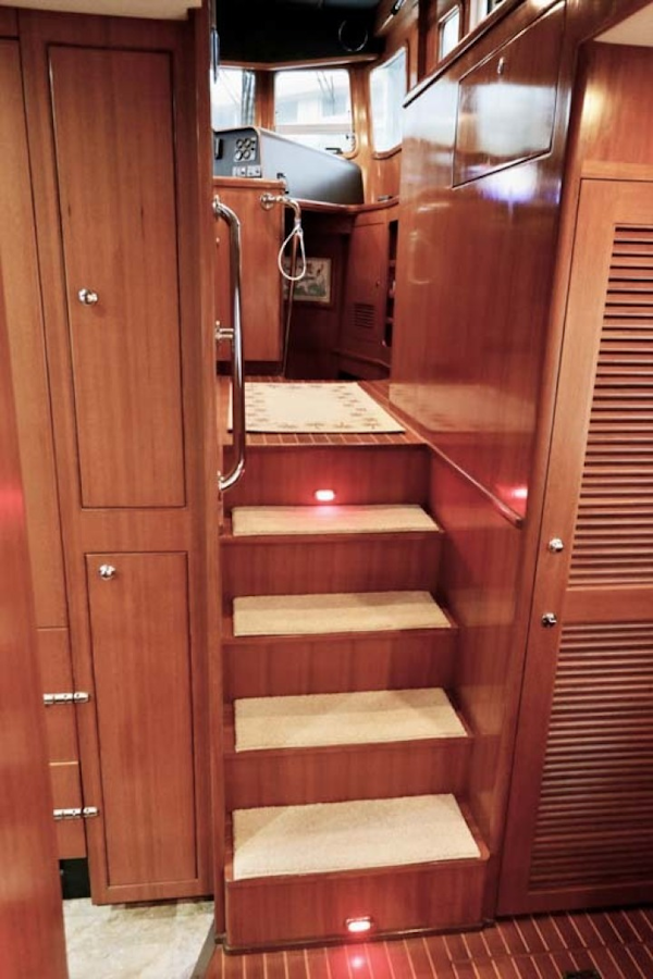 Nordhavn-47 2005-Fusion North Palm Beach-Florida-United States-Pilothouse Stairs-1423994