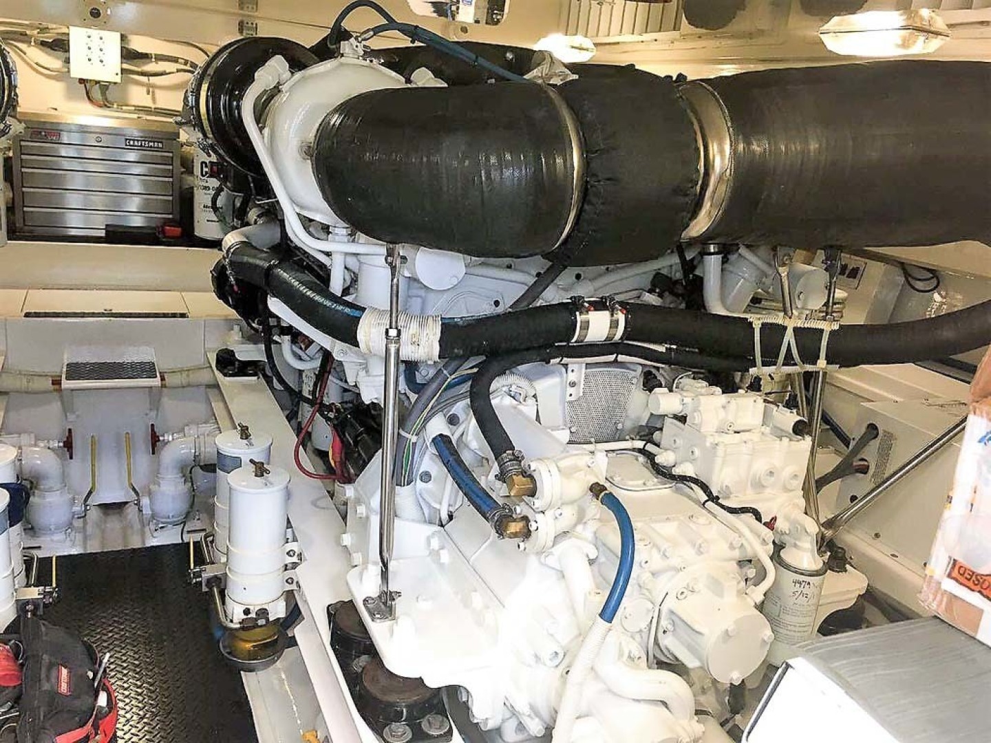 Viking-60 Convertible 2009-Miss Behavin Stuart-Florida-United States-13 Engine Room-1416137 | Thumbnail