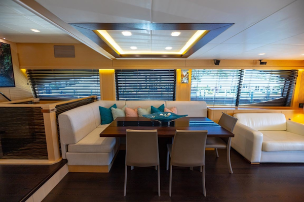 Sunseeker-Motor Yacht 2014-Full Circle Fort Lauderdale-Florida-United States-10 Dining Table To Stbd-1430527