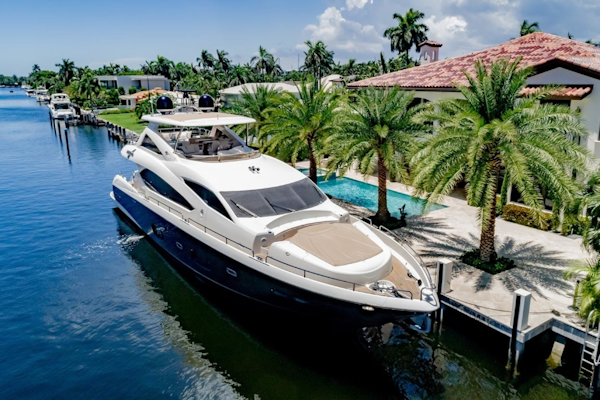 Sunseeker-Motor Yacht 2014-Full Circle Fort Lauderdale-Florida-United States-2 Starboard Aerial View-1430519
