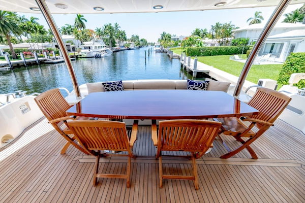 Sunseeker-Motor Yacht 2014-Full Circle Fort Lauderdale-Florida-United States-4 Aft Deck Dining And Seating-1430521