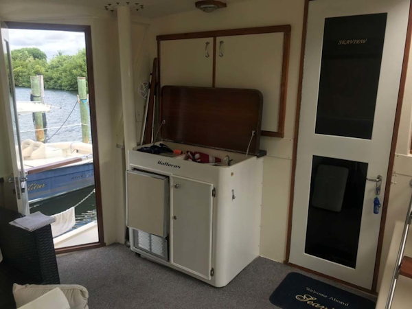Hatteras-Motor Yacht 1986-Seaview Miami-Florida-United States-Aft Deck Wet Bar-1432720