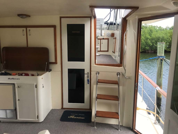 Hatteras-Motor Yacht 1986-Seaview Miami-Florida-United States-Aft Deck-1432721