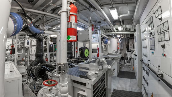 Feadship-Tri-Deck 1992-NEVER ENOUGH Nassau-Bahamas-Engine Room-1434211