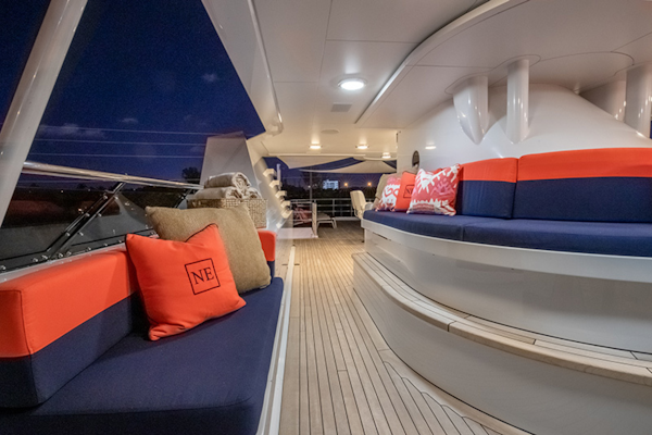 Feadship-Tri-Deck 1992-NEVER ENOUGH Nassau-Bahamas-Forward Sundeck Seating-1434192