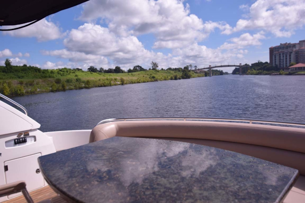 Sunseeker-Predator 2003-Low Profile PALM BEACH-Florida-United States-Aft Table To Transom View-1576390
