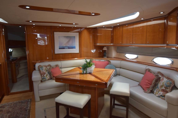 Sunseeker-Predator 2003-Low Profile PALM BEACH-Florida-United States-Main Salon View From Galley To Stbd.-1576344