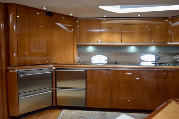 Sunseeker-Predator 2003-Low Profile PALM BEACH-Florida-United States-Galley View To Port Overview Of Freezer And Refrigerator Drawers-1576338