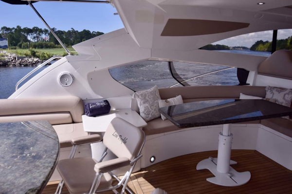 Sunseeker-Predator 2003-Low Profile PALM BEACH-Florida-United States-Aft Table And Midship Table In Cockpit-1576383