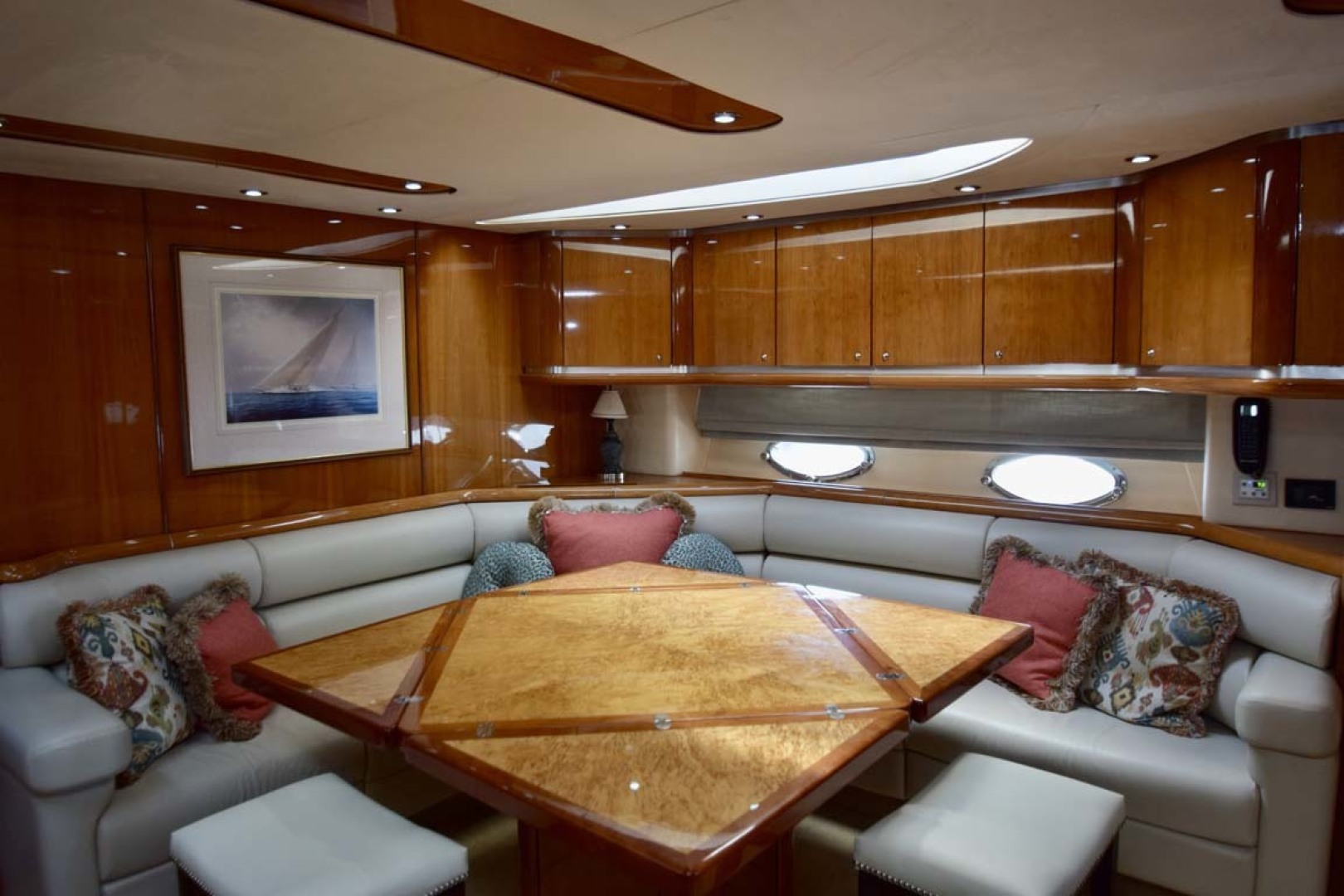 Sunseeker-Predator 2003-Low Profile PALM BEACH-Florida-United States-Main Salon With Extended Table From Galley-1576343 | Thumbnail