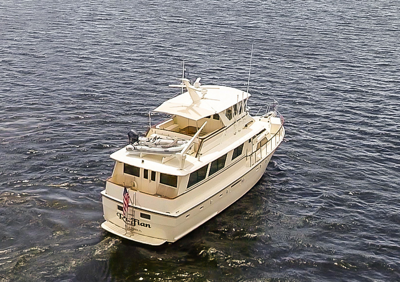 Hatteras-Motor Yacht 1985-Ruffian North Palm Beach-Florida-United States-Ruffian Aerials Stern-1470910 | Thumbnail