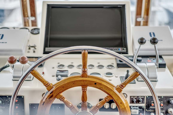 Hatteras-Motor Yacht 1985-Ruffian North Palm Beach-Florida-United States-Helm-1463656