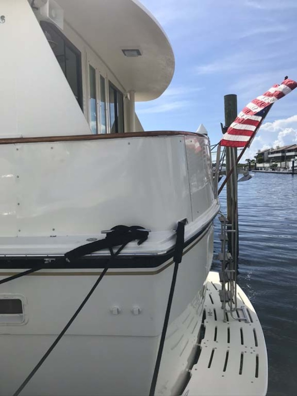 Hatteras-Motor Yacht 1985-Ruffian North Palm Beach-Florida-United States-Port Aft and Cockpit-1463667