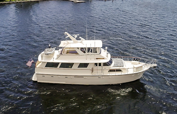 Hatteras-Motor Yacht 1985-Ruffian North Palm Beach-Florida-United States-Ruffian Aerials Stbd-1470909