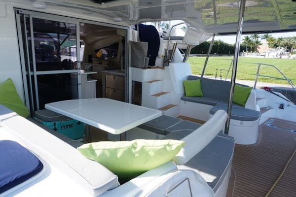 Leopard-44 2016-Grateful Fort Lauderdale-Florida-United States-Aft Deck Cabin Entry, Steps To Helm-1471288