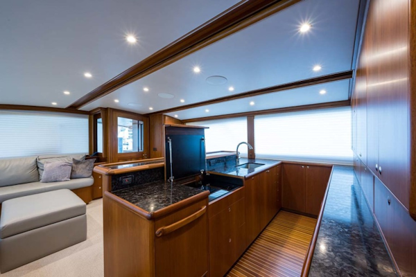 Rybovich-73 Convertible 2018-No Agenda North Palm Beach-Florida-United States-Granite Countertop with Teak Sea Rail-1486329