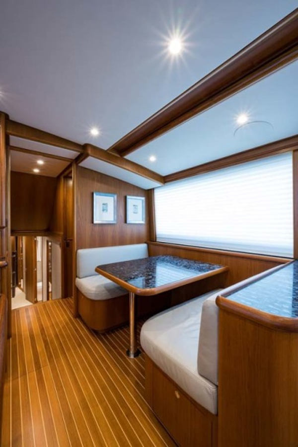 Rybovich-73 Convertible 2018-No Agenda North Palm Beach-Florida-United States-Dinette Next to Galley-1486331