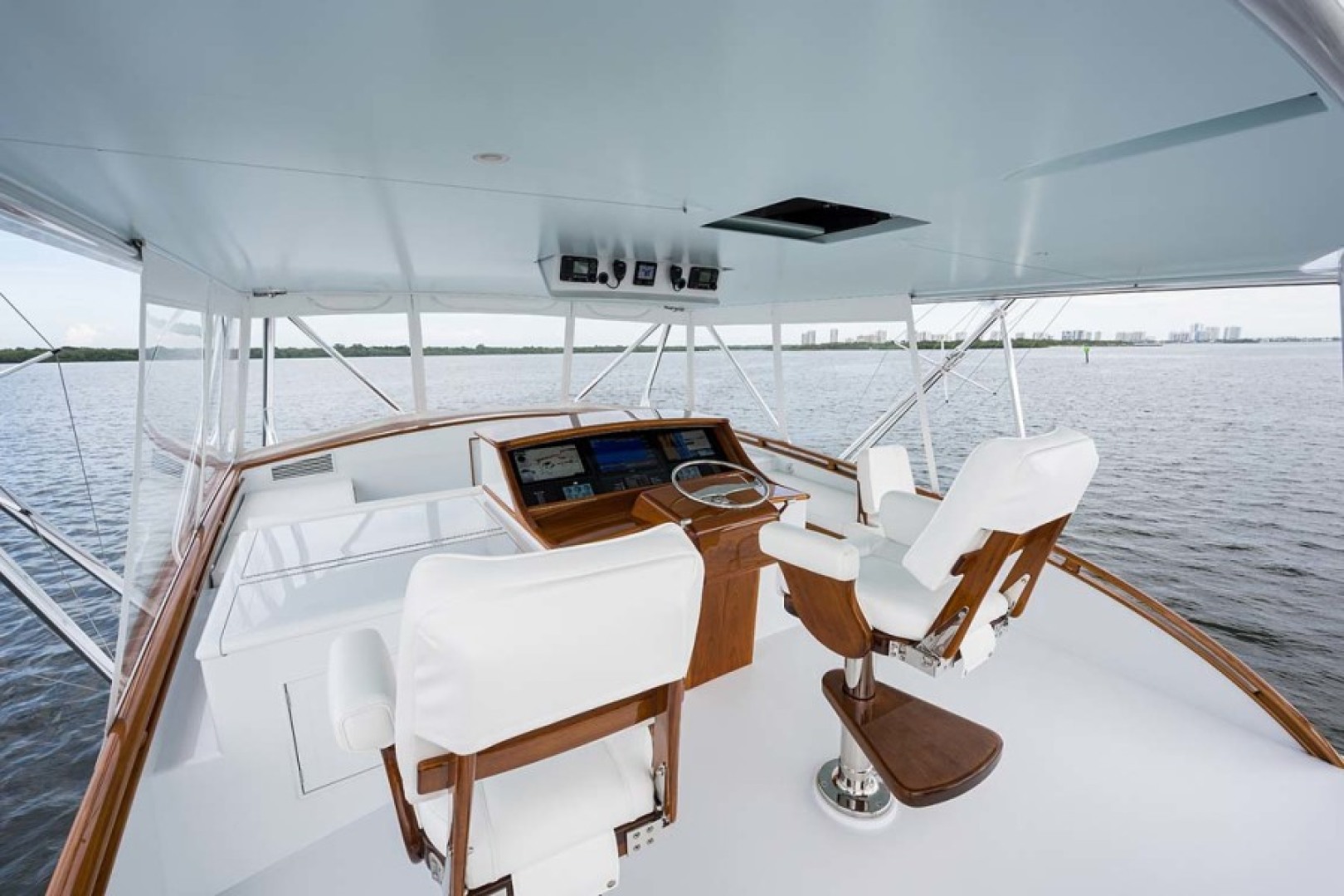 Rybovich-73 Convertible 2018-No Agenda North Palm Beach-Florida-United States-2 x Bluewater Teak helm Chairs with Footrests-1486364 | Thumbnail