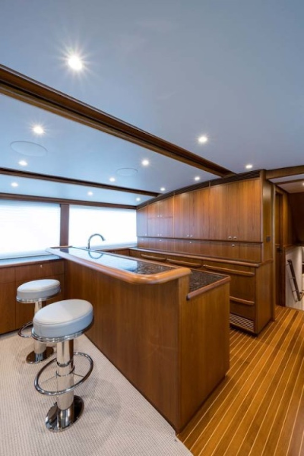 Rybovich-73 Convertible 2018-No Agenda North Palm Beach-Florida-United States-Bi-Level Countertop with 2 Bar Stools-1486327
