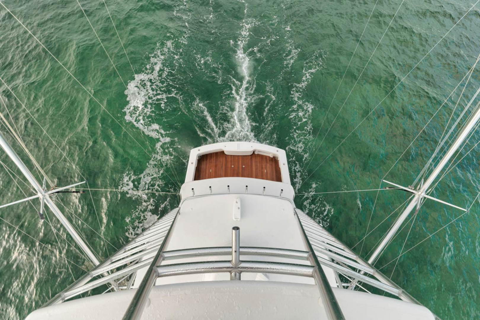 Viking-Convertible 2009-MOLLIE K Key Largo-Florida-United States-Custom Palm Beach Tuna Tower Looking Down To The Cockpit-1487424 | Thumbnail