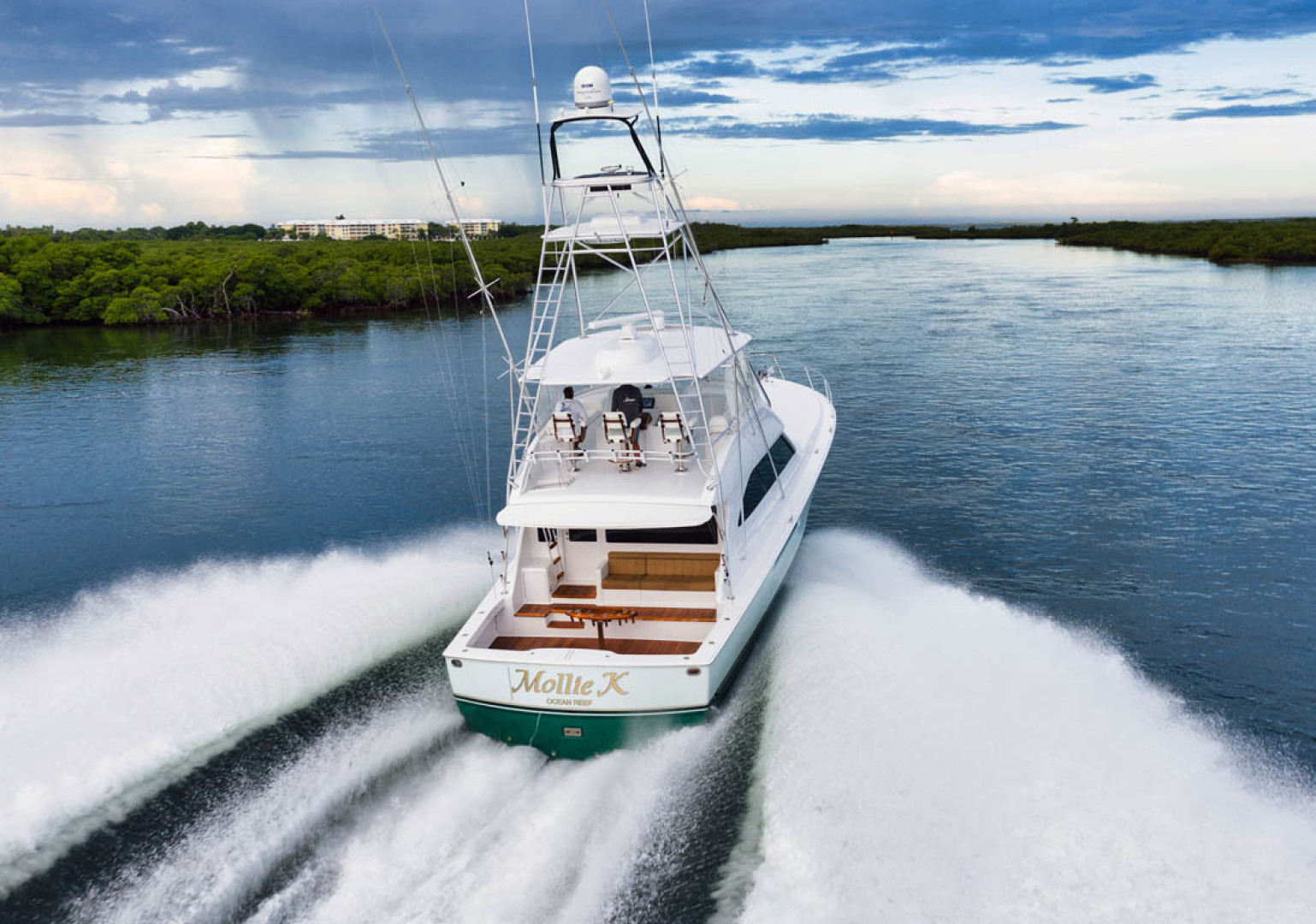 Viking-Convertible 2009-MOLLIE K Key Largo-Florida-United States-Aerial Aft View-1487445 | Thumbnail