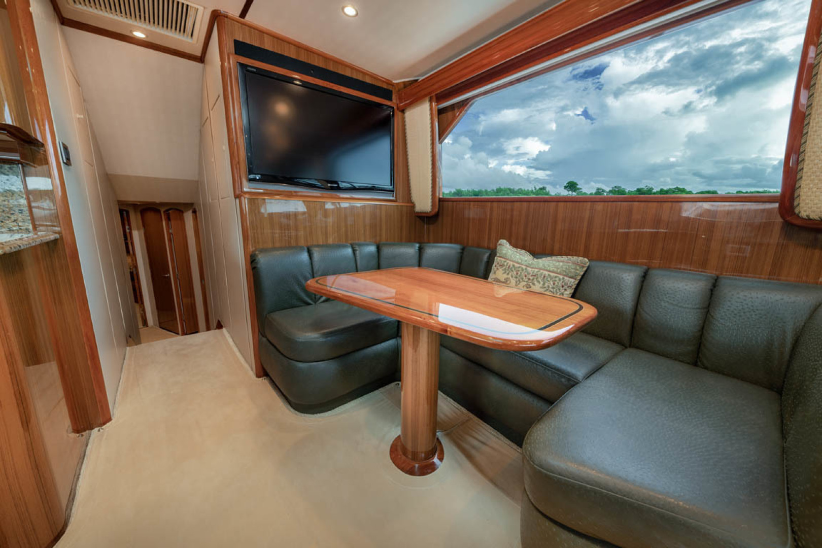 Viking-Convertible 2009-MOLLIE K Key Largo-Florida-United States-Teak Dinette Table With Teak Pedestal-1487397 | Thumbnail