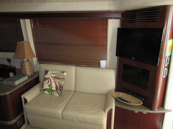 Sea Ray-44 Sedan Bridge 2006-Page Two St Petersburg-Florida-United States-Sofa Storage Starboard-1490130