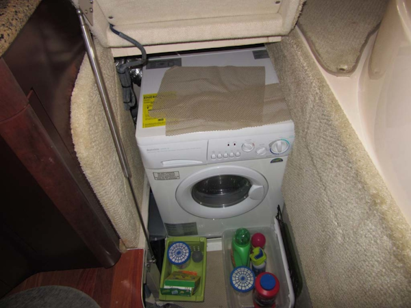 Sea Ray-44 Sedan Bridge 2006-Page Two St Petersburg-Florida-United States-Washer Dryer Under Steps-1490134