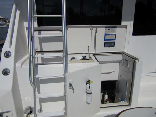 Viking-Flybridge Convertible 2001-VALHALLA Tierra Verde-Florida-United States-Freezer And Engine Room Access-1492739