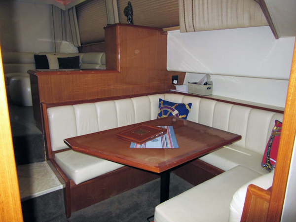 Viking-Flybridge Convertible 2001-VALHALLA Tierra Verde-Florida-United States-Dinette Looking Aft-1492713