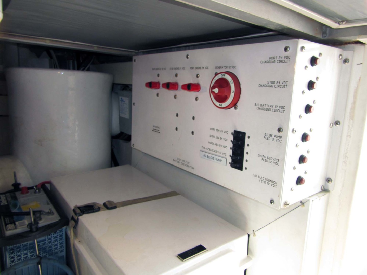Viking-Flybridge Convertible 2001-VALHALLA Tierra Verde-Florida-United States-Engine Room Panel-1492740 | Thumbnail