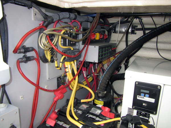Monterey-355 Sport Yacht 2014-Sunset Serenity St. Petersburg-Florida-United States-Sub Panel Engine Room-1498615