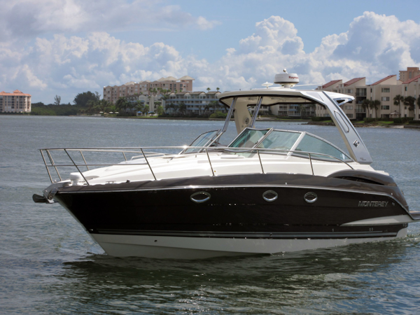 Monterey-355 Sport Yacht 2014-Sunset Serenity St. Petersburg-Florida-United States-Port Side-1498626