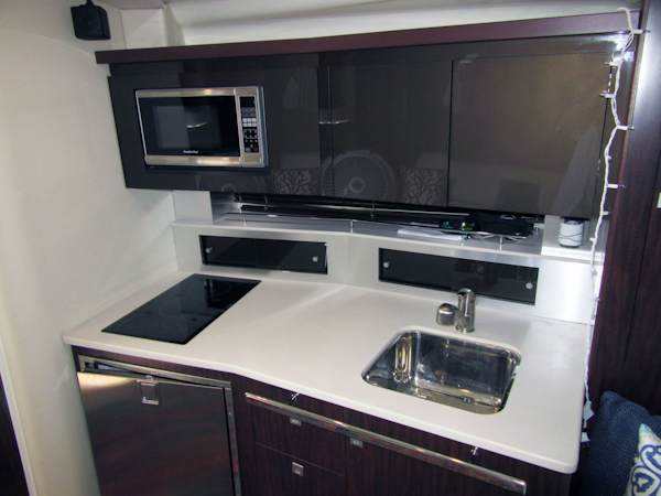 Monterey-355 Sport Yacht 2014-Sunset Serenity St. Petersburg-Florida-United States-Galley Mid To Port-1498586