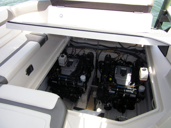 Monterey-355 Sport Yacht 2014-Sunset Serenity St. Petersburg-Florida-United States-Electric Engine Room Hatch-1498612