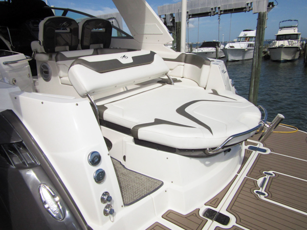 Monterey-355 Sport Yacht 2014-Sunset Serenity St. Petersburg-Florida-United States-Aft Sun Pad Lounge-1498620